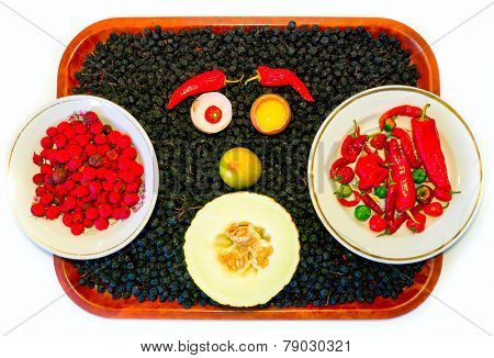 The vegetable face.