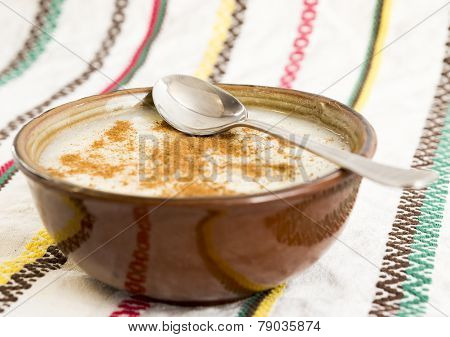Milk And Rice With Cinnamon
