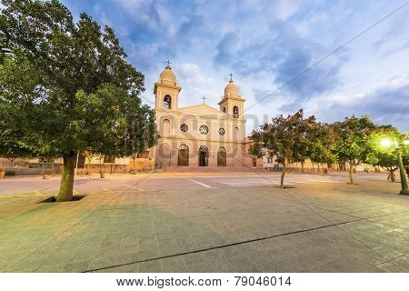 Church In Cafayate In Salta Argentina.