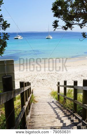 Boardwalk Views Cabbage Tree Beach Australia