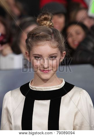 LOS ANGELES - NOV 11:  Willow Shields arrives to the 