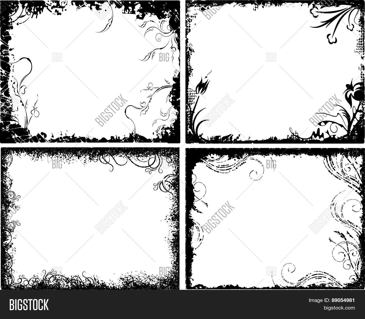 Set Four Frames Vector & Photo (Free Trial) Bigstock