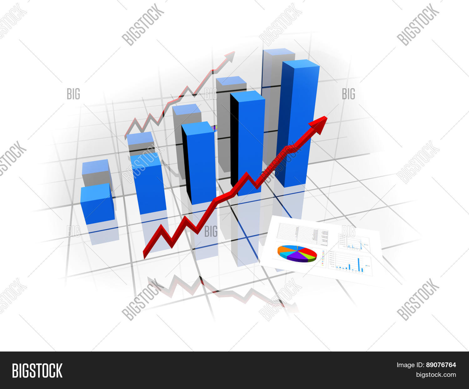 3d Financial Graph Image & Photo (Free Trial) | Bigstock