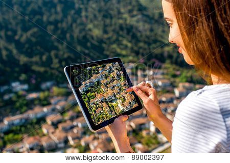 Photographing Berat city in Albania