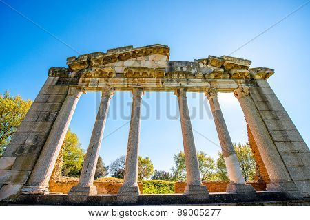 Temple ruins in Ancient Apollonia