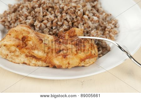 Chicken Meat With Buckwheat Kasha