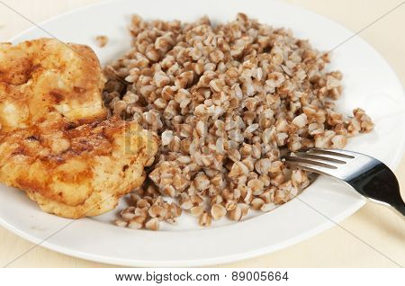 Chicken Meat With Buckwheat Kasha