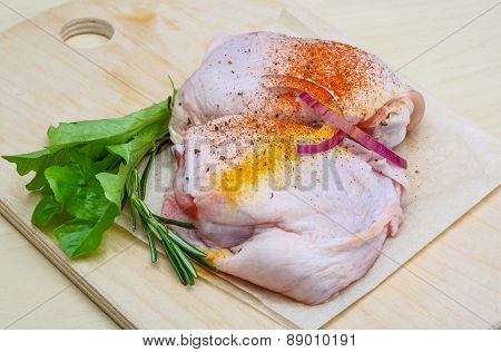Raw Chicken Thights