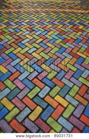 Colored pavement