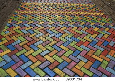 Colored pavement