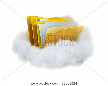 Folders In A Cloud.