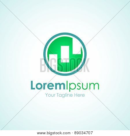 Innovation security stability three pillars icon simple elements logo