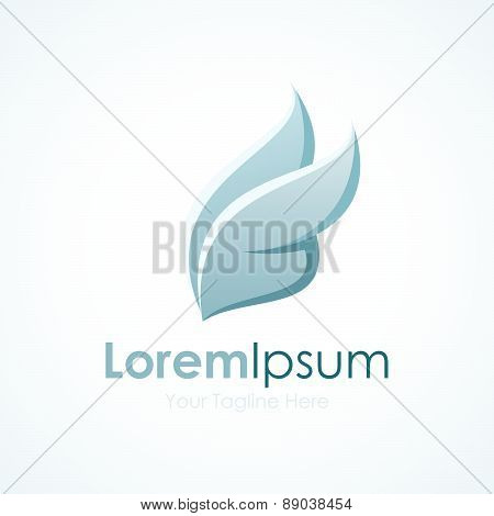 Cute angel wings white isolated business element icon logo