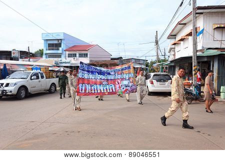 Village Headman And Leader Went On A Campaign In The District