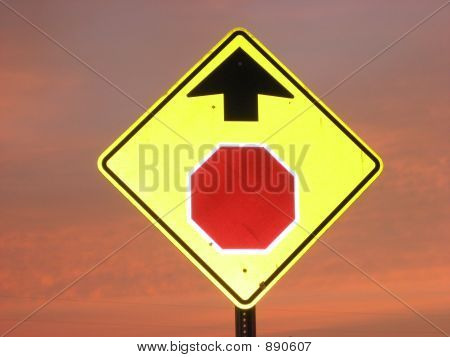 Stopskilt forude