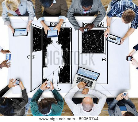 Choosing Decision Give up Keep Going Opportunity Concept