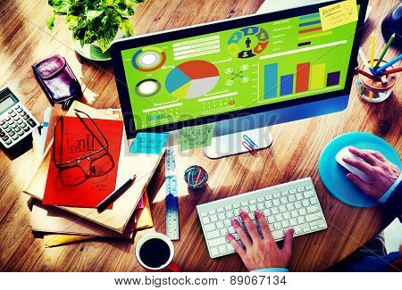Bar Graph Chart Data Information Inforgraphic Report Concept