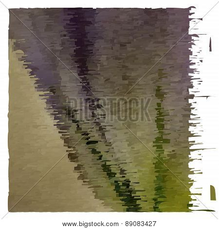 Abstract The Broad Strokes Wood Brown And Green