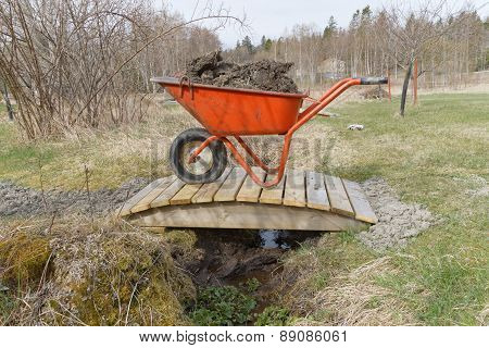 Wheel Barrow Full Of Mud