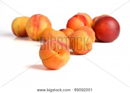 Studo shot of apricot fruits