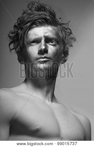 Boy With Silver Face