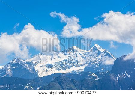 Schreckhorn And Finsteraarhorn
