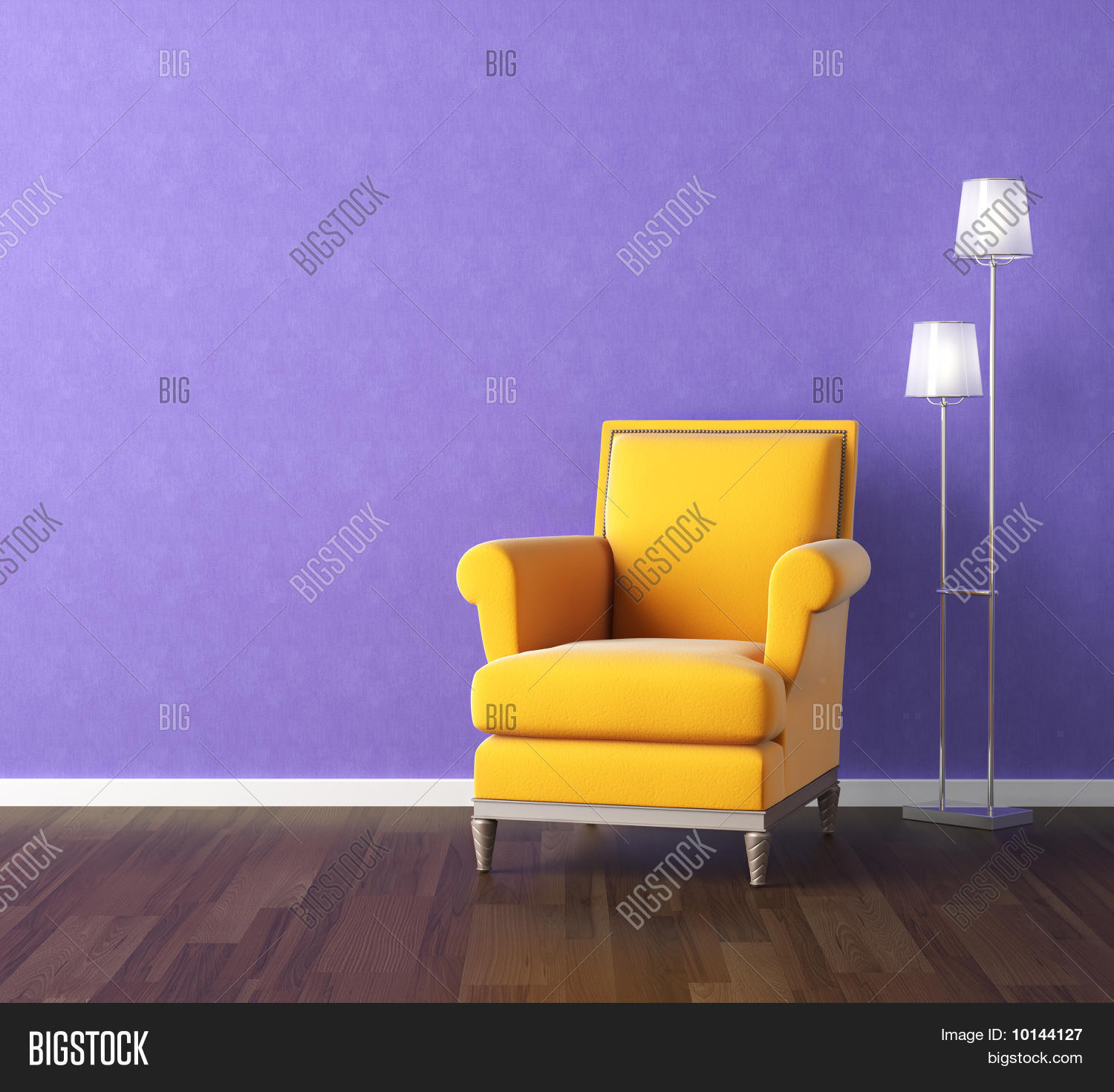 Yellow Armchair On Image & Photo (Free Trial) Bigstock