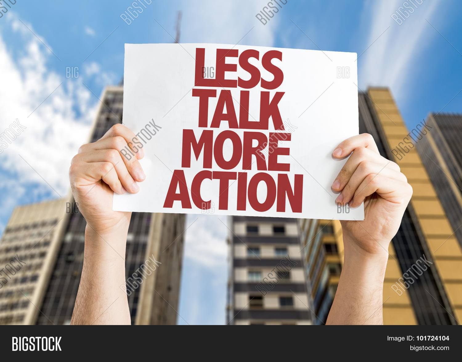 Less Talk More Action Image & Photo (Free Trial) | Bigstock