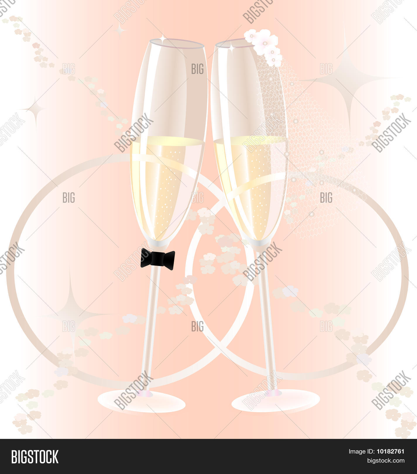 Wedding Glasses Vector & Photo (Free Trial) | Bigstock
