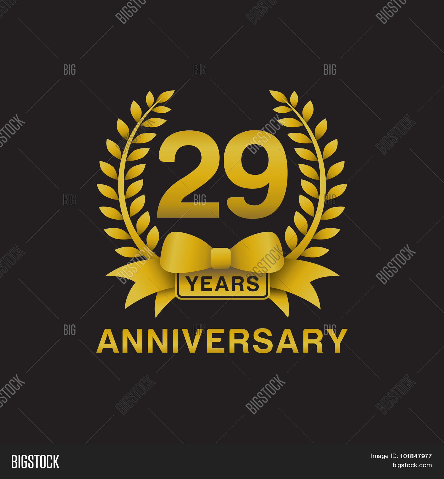 29th Anniversary Vector Photo (Free Trial) Bigstock