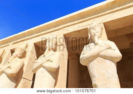 The temple of Hatshepsut near Luxor in Egypt