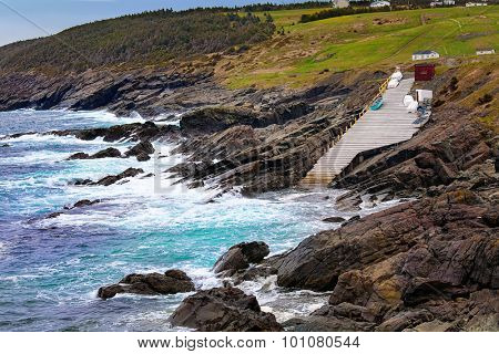 A view of Pouch Cove, Newfoundland, an outport community that is located on the Avalon Peninsula.