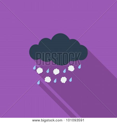 Hagel single icon. Vector illustration.