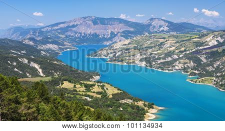 Lake Of Serre-poncon (french Alps)