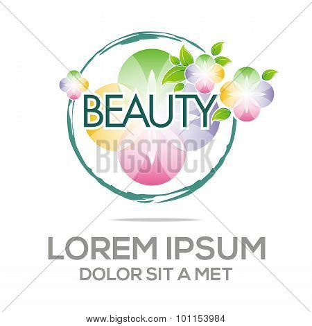 Logo Abstract Beauty Flower