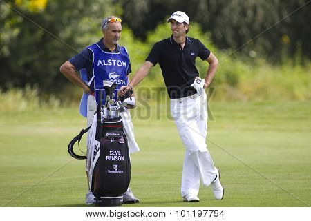 PARIS FRANCE, 05 JULY 2009. Seve Benson (GBR) competing in the final round of the PGA European Tour Open de France golf tournament.