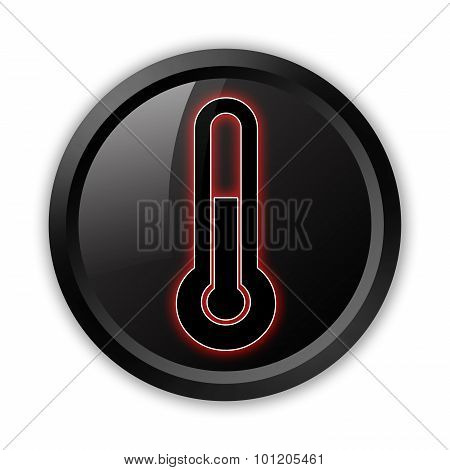 Icon, Button, Pictogram Temperature