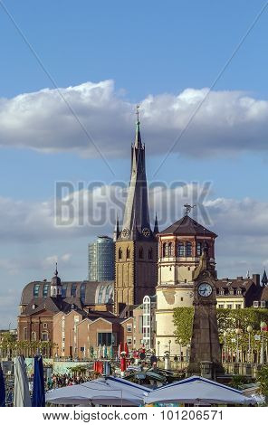 View Of Dusseldorf Historic Center, Germany