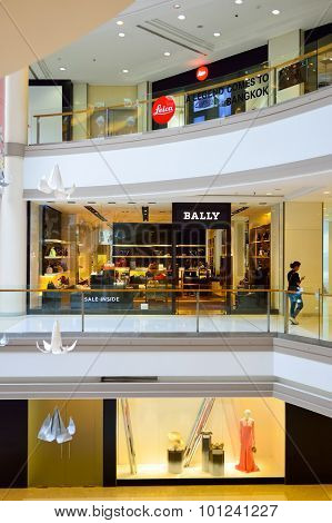 BANGKOK, THAILAND - JUNE 20, 2015: shopping center interior. Shopping centres such as Siam Paragon, Central World Plaza, Emperium, Gaysorn and Central Chidlom become shopping Mecca for shopaholics