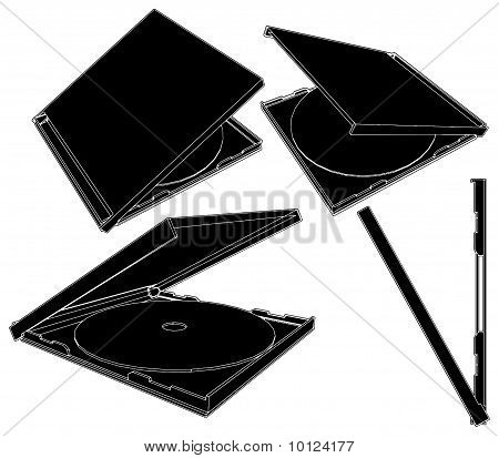 Cd Case Vector