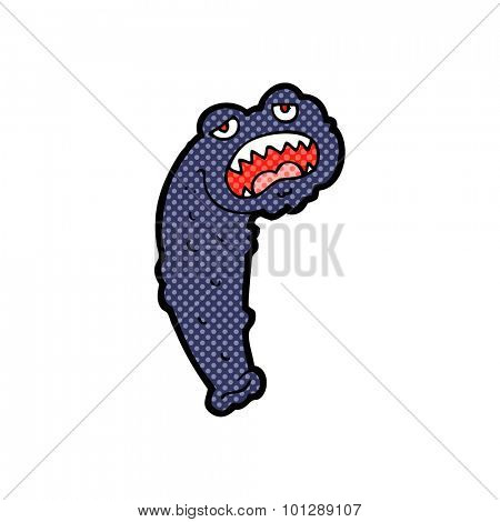 comic book style cartoon leech