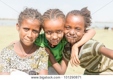 Three Young Ethiopian Girls