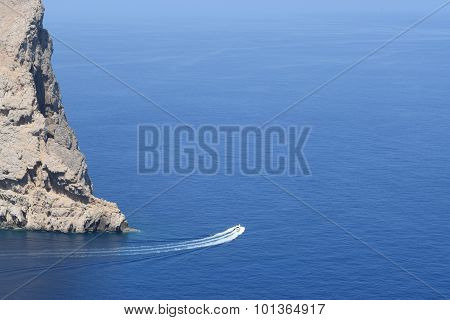 Speedboat Near Formentor On Majorca