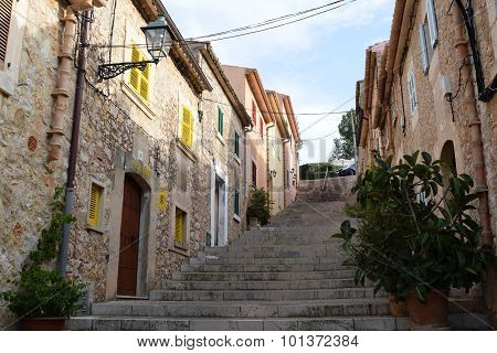 Street View From Pollensa On Mallorca
