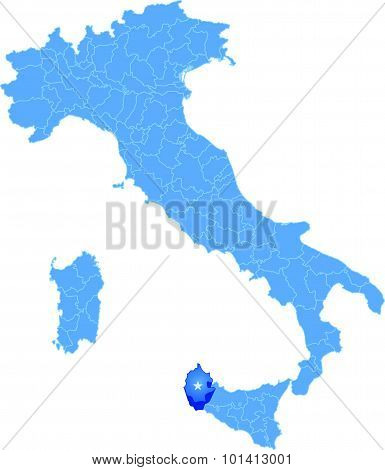Map Of Italy, Trapani