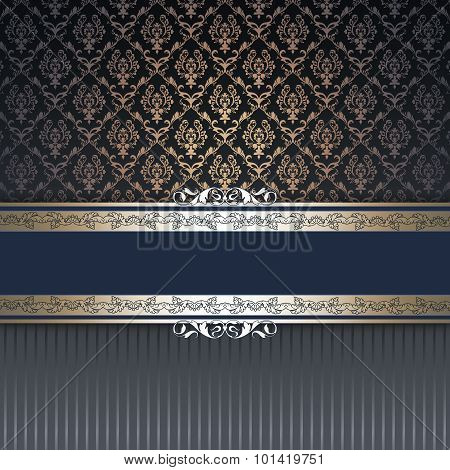Vintage Background With Decorative Patterns.