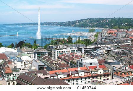 Aerial view of Geneva