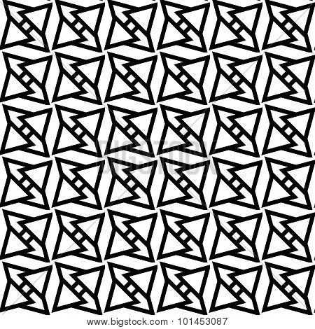 Abstract Vector Pattern With Triangles. Repeatable Swatch.
