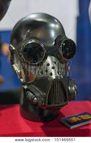 Sci-fi Helmet On Display