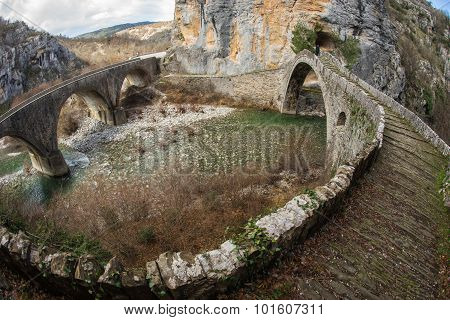 Kokoris Stone Bridge, Zagorohoria, Greece